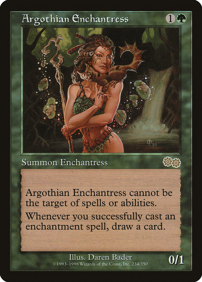 Argothian Enchantress [Urza's Saga] | Game Master's Emporium (The New GME)
