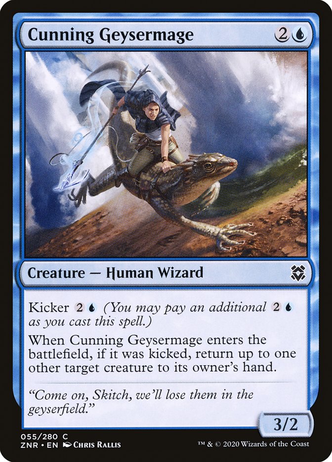 Cunning Geysermage [Zendikar Rising] | Game Master's Emporium (The New GME)