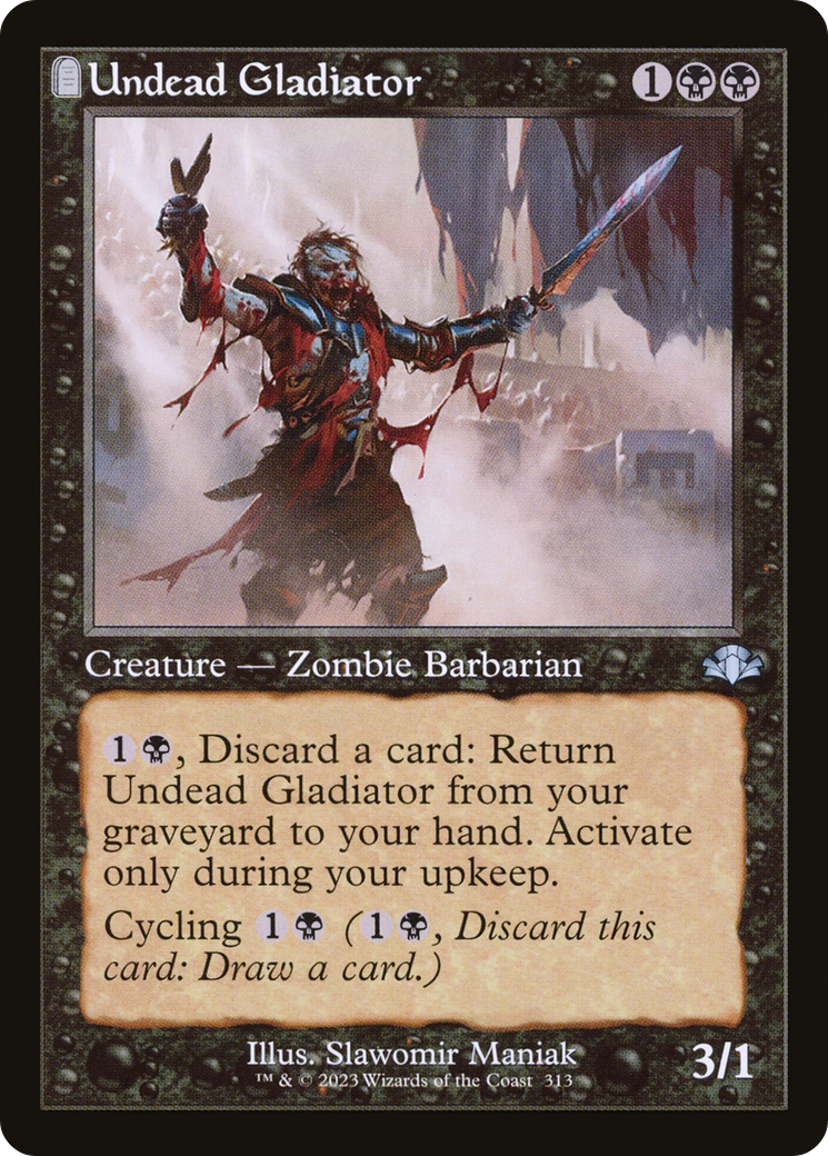 Undead Gladiator (Retro) [Dominaria Remastered] | Game Master's Emporium (The New GME)
