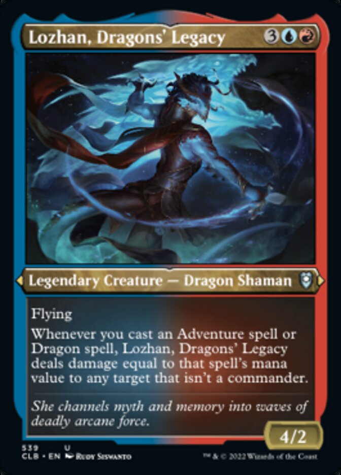 Lozhan, Dragons' Legacy (Foil Etched) [Commander Legends: Battle for Baldur's Gate] | Game Master's Emporium (The New GME)
