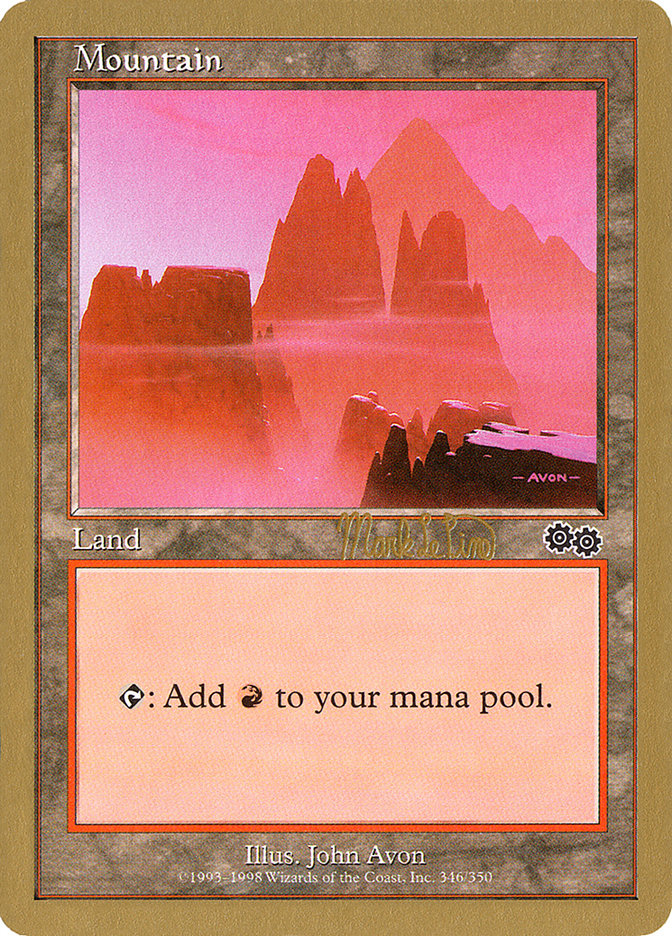 Mountain (mlp346b) (Mark Le Pine) [World Championship Decks 1999] | Game Master's Emporium (The New GME)