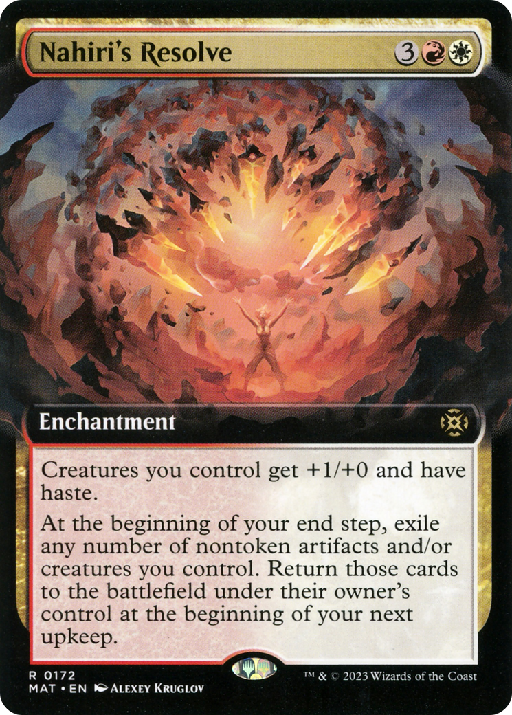 Nahiri's Resolve (Extended Art) [March of the Machine: The Aftermath] | Game Master's Emporium (The New GME)