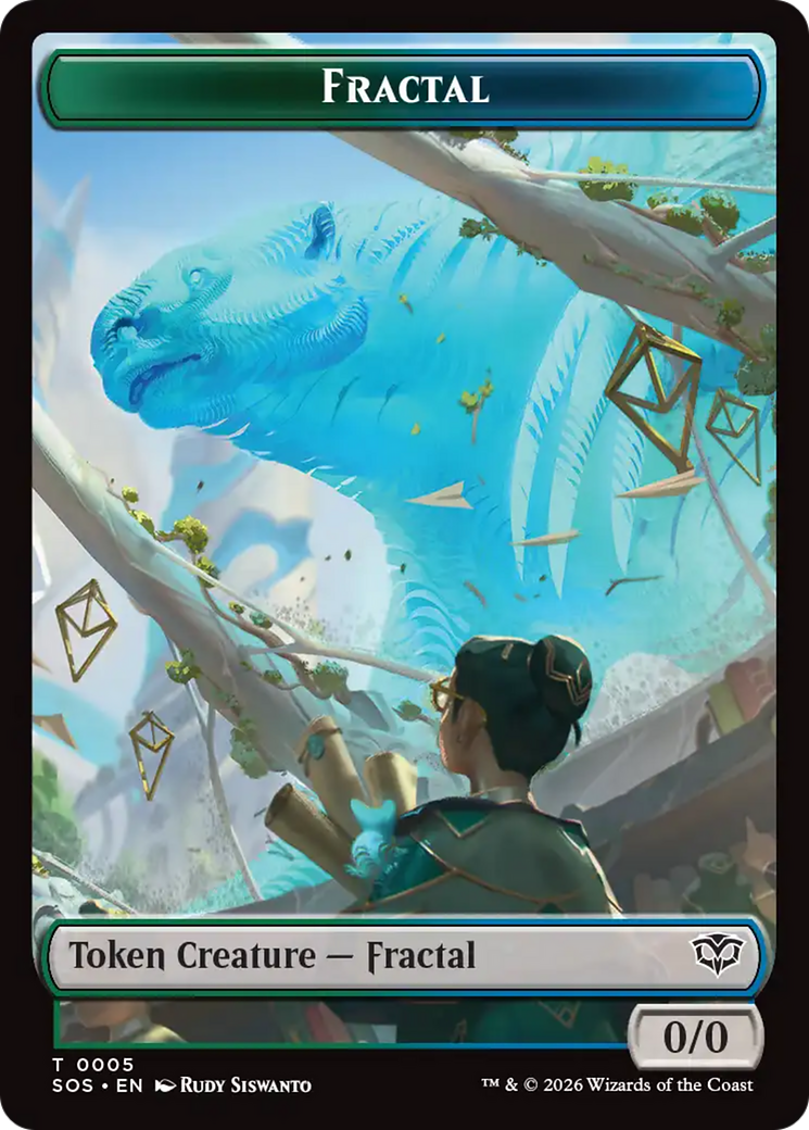 Fractal (0005) // Pest (0009) Double-Sided Token [Secrets of Strixhaven Tokens] | Game Master's Emporium (The New GME)