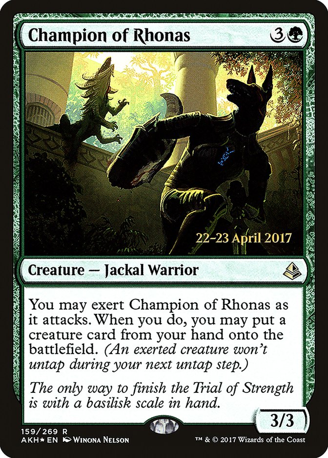 Champion of Rhonas [Amonkhet Prerelease Promos] | Game Master's Emporium (The New GME)