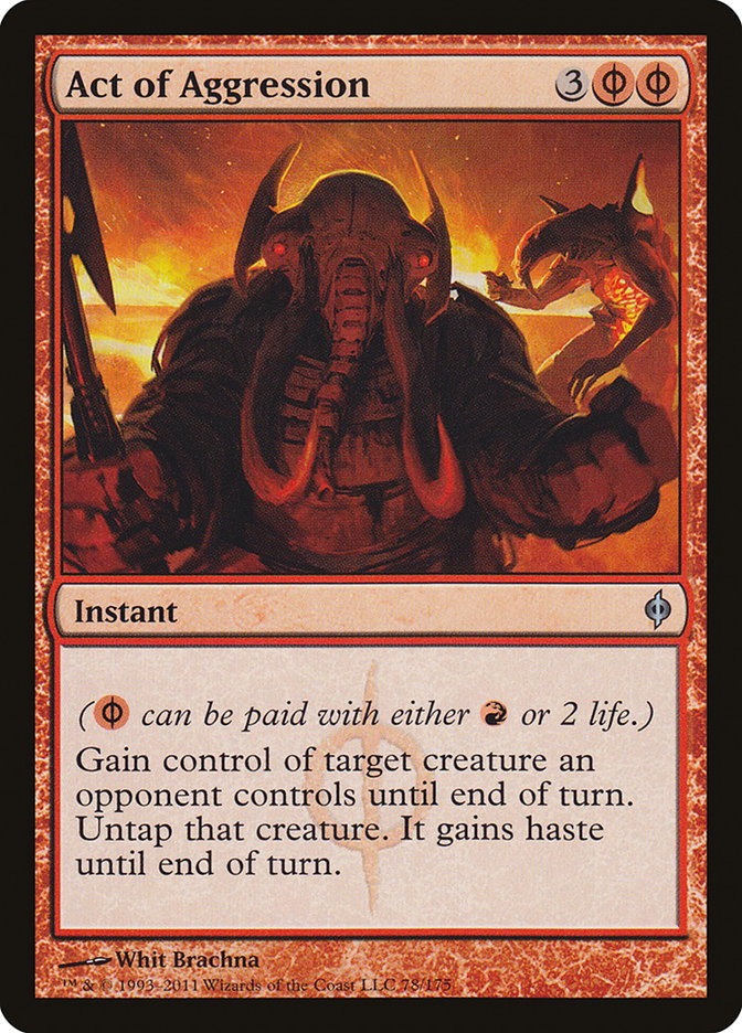 Act of Aggression [New Phyrexia] | Game Master's Emporium (The New GME)
