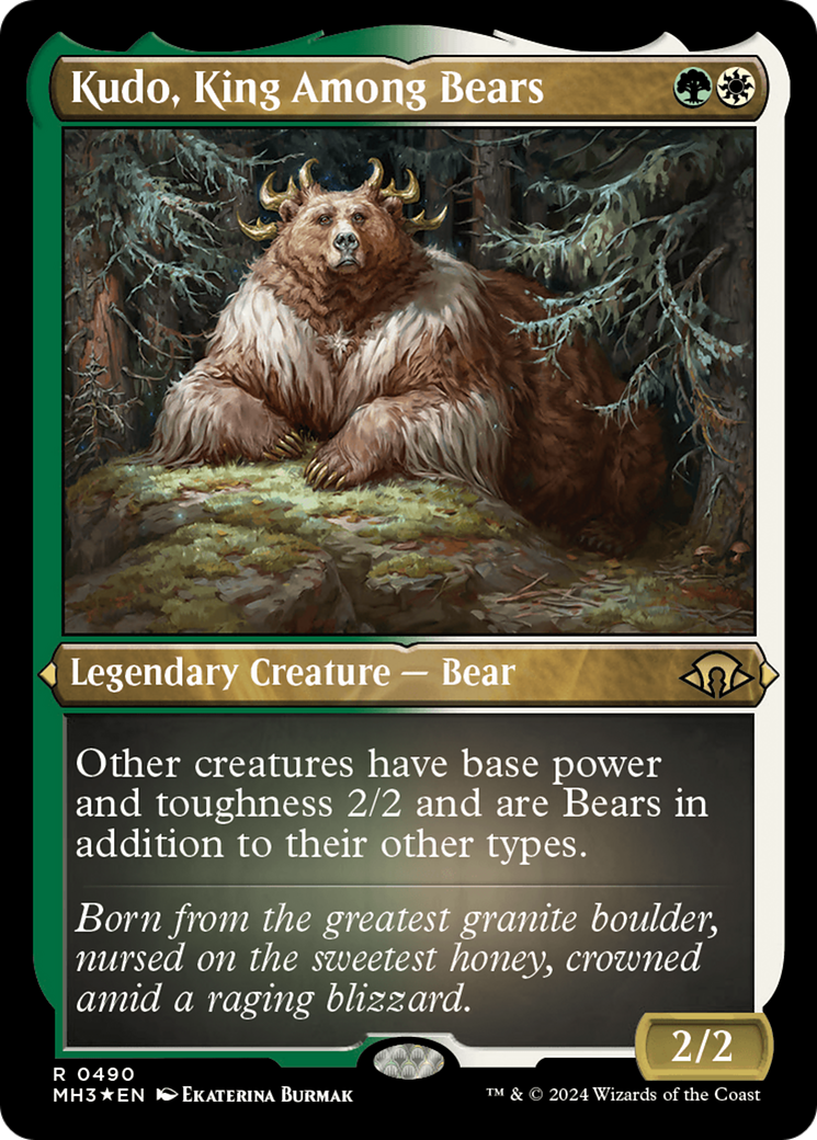 Kudo, King Among Bears (Foil Etched) [Modern Horizons 3] | Game Master's Emporium (The New GME)