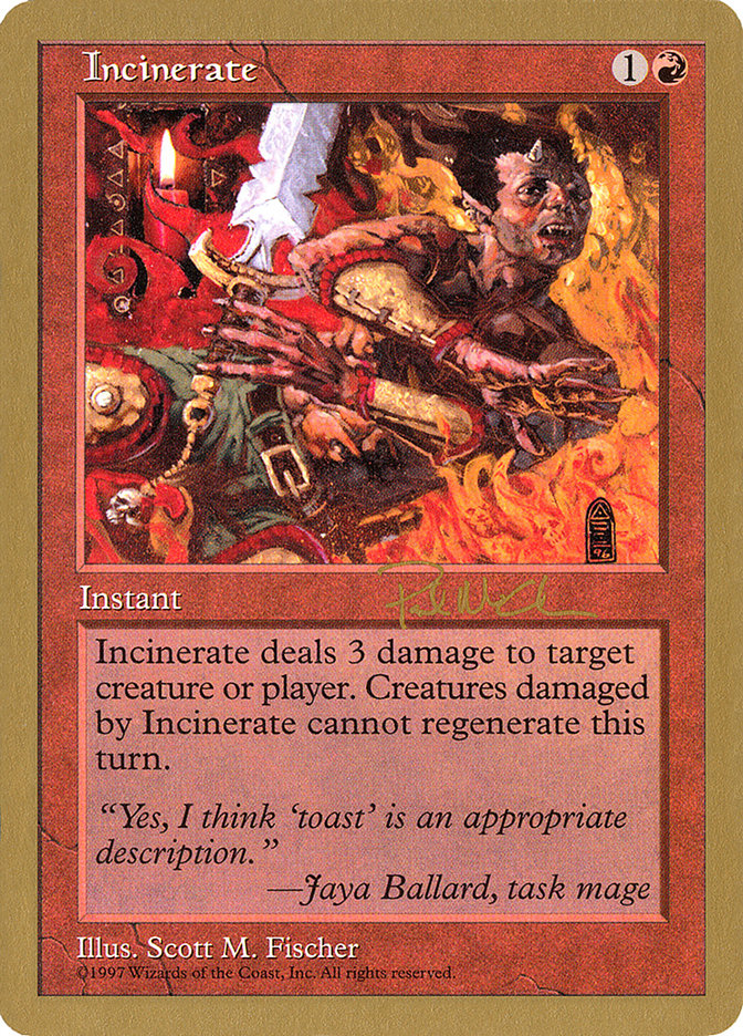 Incinerate (Paul McCabe) [World Championship Decks 1997] | Game Master's Emporium (The New GME)