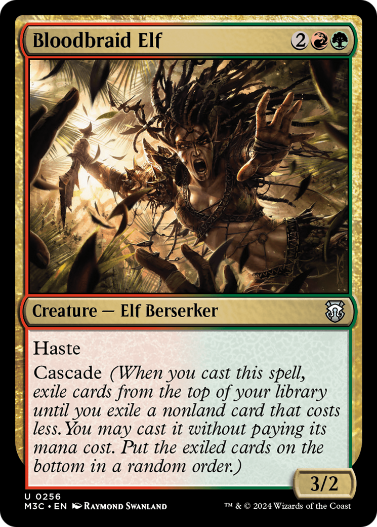 Bloodbraid Elf (Ripple Foil) [Modern Horizons 3 Commander] | Game Master's Emporium (The New GME)