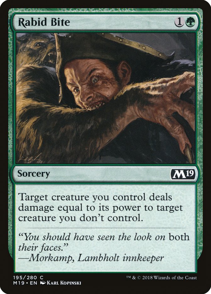 Rabid Bite [Core Set 2019] | Game Master's Emporium (The New GME)