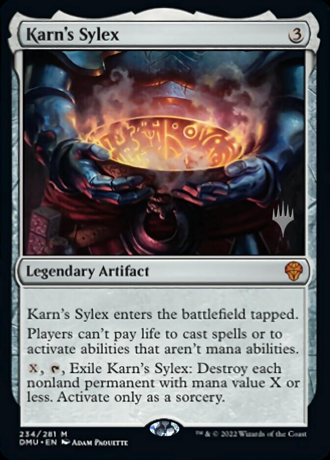 Karn's Sylex (Promo Pack) [Dominaria United Promos] | Game Master's Emporium (The New GME)