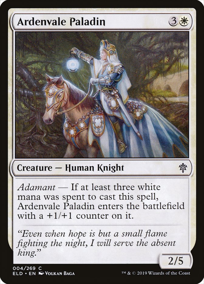 Ardenvale Paladin [Throne of Eldraine] | Game Master's Emporium (The New GME)