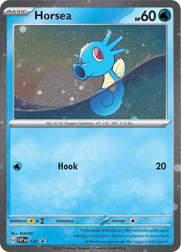 Horsea (SVP137) (Cosmo Holo) [Scarlet & Violet Promo Cards] | Game Master's Emporium (The New GME)