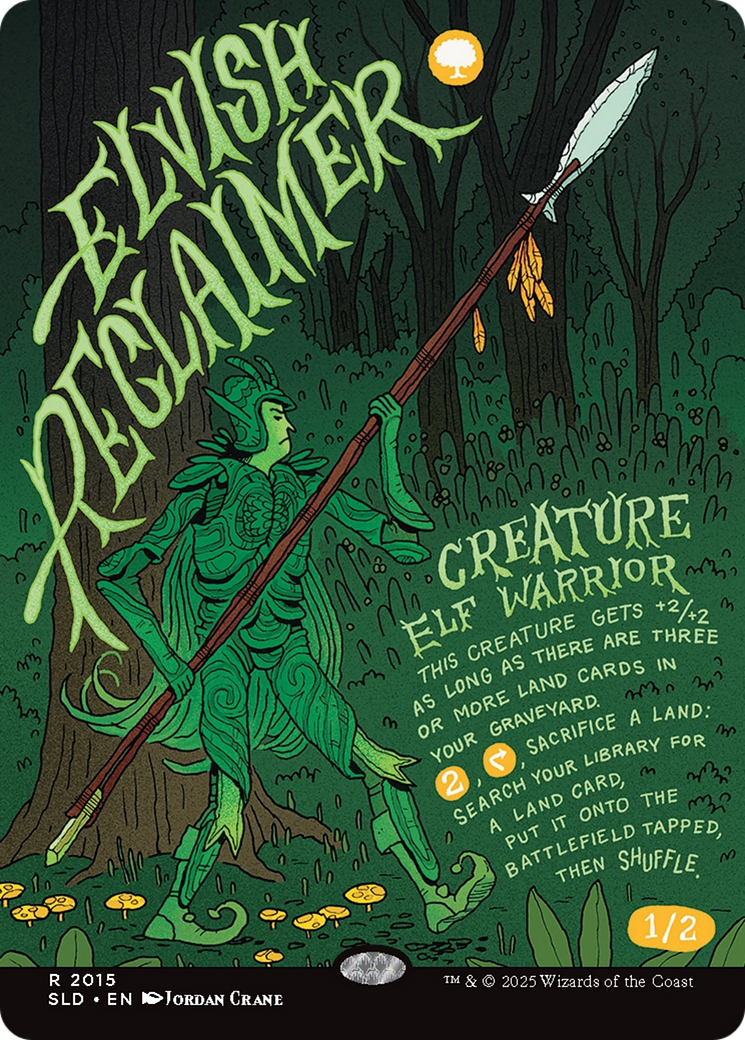 Elvish Reclaimer (Rainbow Foil) [Secret Lair Drop Series] | Game Master's Emporium (The New GME)