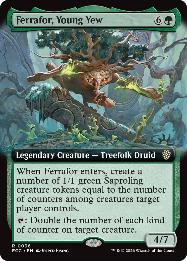 Ferrafor, Young Yew (Extended Art) [Lorwyn Eclipsed Commander] | Game Master's Emporium (The New GME)