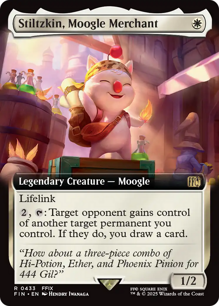 Stiltzkin, Moogle Merchant (Extended Art) [FINAL FANTASY] | Game Master's Emporium (The New GME)