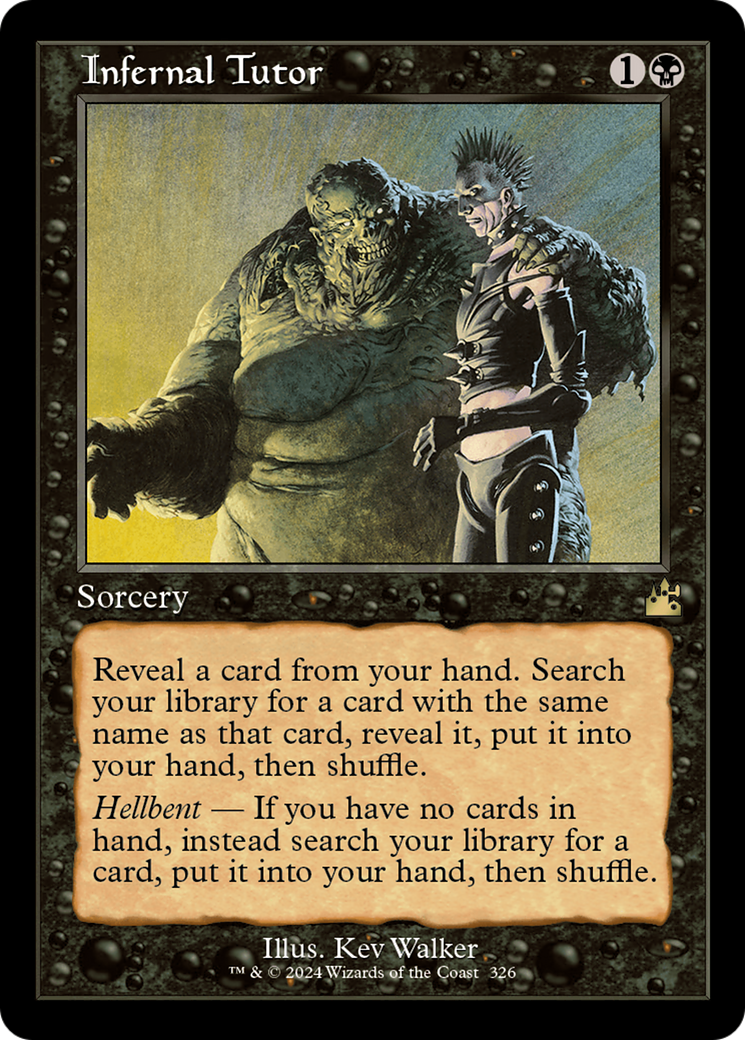 Infernal Tutor (Retro Frame) [Ravnica Remastered] | Game Master's Emporium (The New GME)