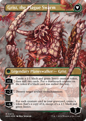 Grist, Voracious Larva // Grist, the Plague Swarm (Borderless) (Textured Foil) [Modern Horizons 3] | Game Master's Emporium (The New GME)