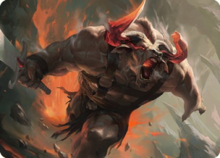 Furious Bellow Art Card [Dominaria United Art Series] | Game Master's Emporium (The New GME)