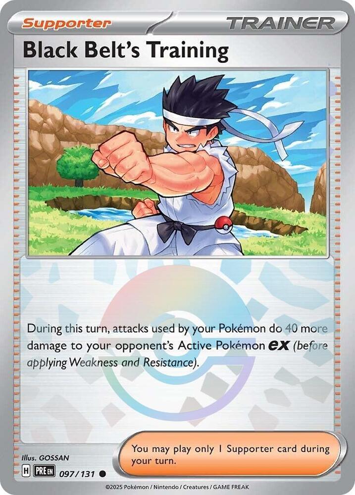 Black Belt's Training (097/131) (Poke Ball Pattern) [Scarlet & Violet: Prismatic Evolutions] | Game Master's Emporium (The New GME)