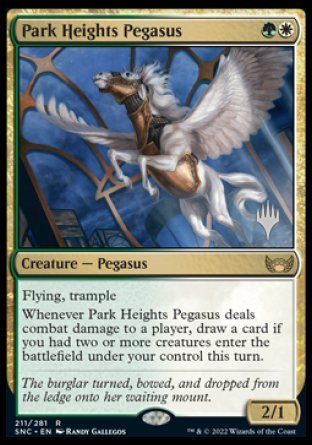 Park Heights Pegasus (Promo Pack) [Streets of New Capenna Promos] | Game Master's Emporium (The New GME)