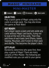 Mini-Master (Magic Minigame) [Commander Legends: Battle for Baldur's Gate Minigame] | Game Master's Emporium (The New GME)