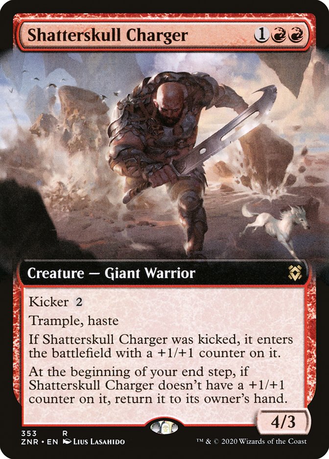 Shatterskull Charger (Extended Art) [Zendikar Rising] | Game Master's Emporium (The New GME)