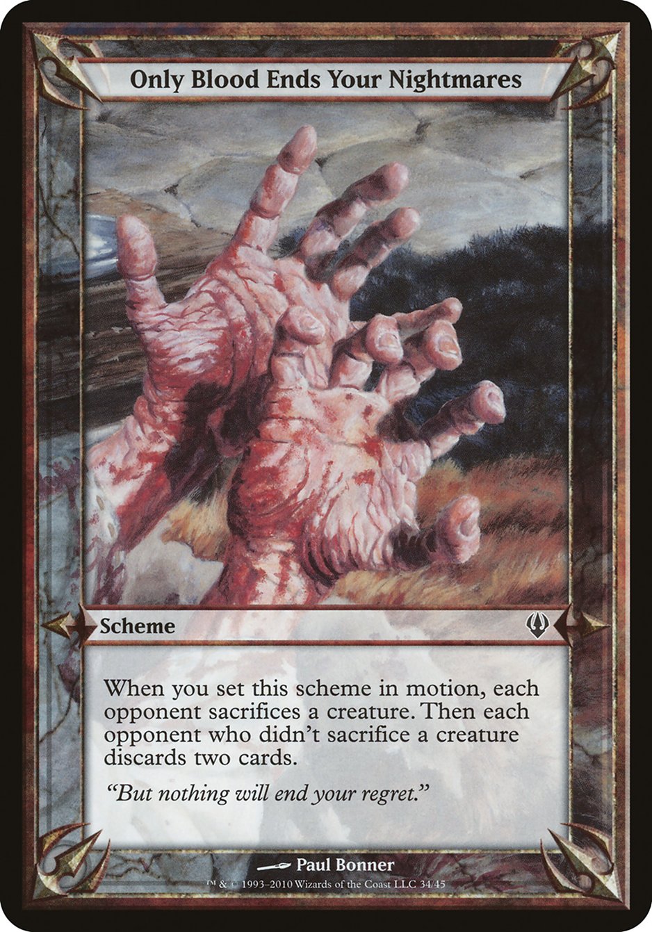 Only Blood Ends Your Nightmares (Schemes) [Archenemy Schemes] | Game Master's Emporium (The New GME)