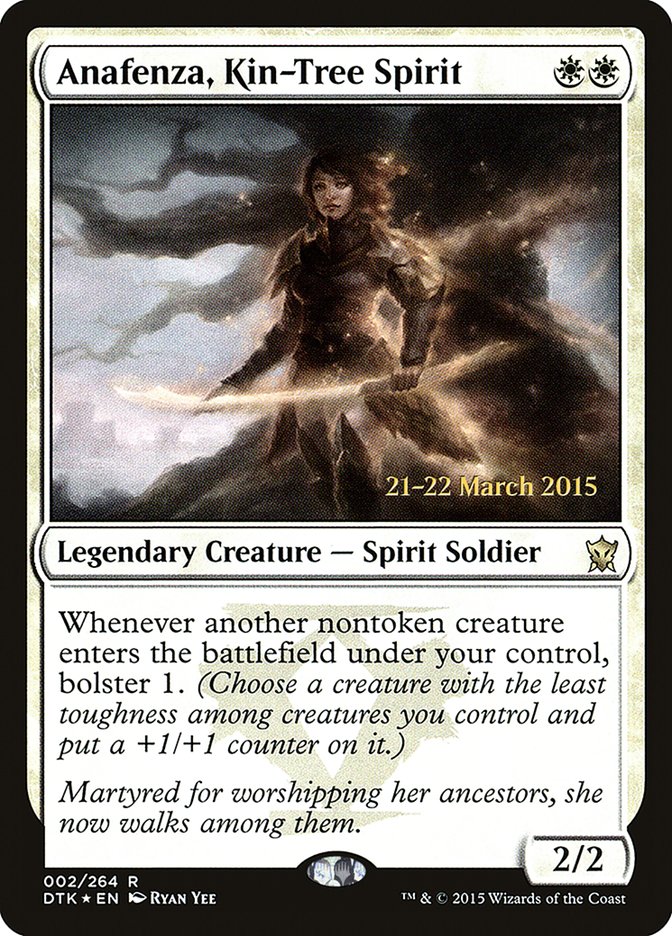 Anafenza, Kin-Tree Spirit [Dragons of Tarkir Prerelease Promos] | Game Master's Emporium (The New GME)