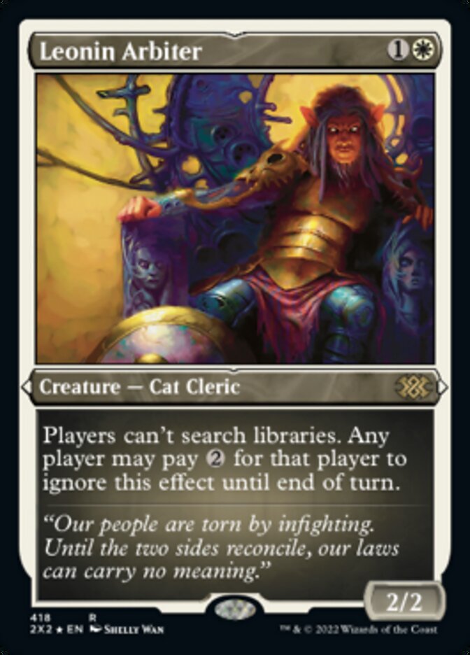 Leonin Arbiter (Foil Etched) [Double Masters 2022] | Game Master's Emporium (The New GME)