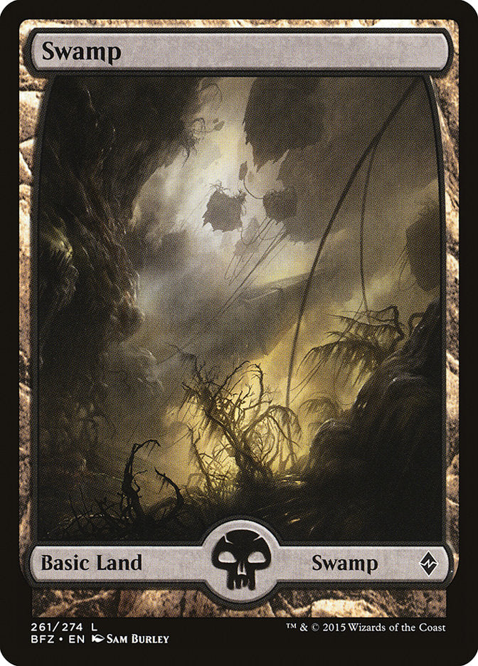 Swamp (261) (Full Art) [Battle for Zendikar] | Game Master's Emporium (The New GME)