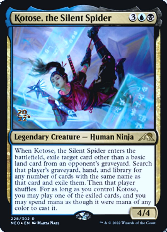 Kotose, the Silent Spider [Kamigawa: Neon Dynasty Prerelease Promos] | Game Master's Emporium (The New GME)