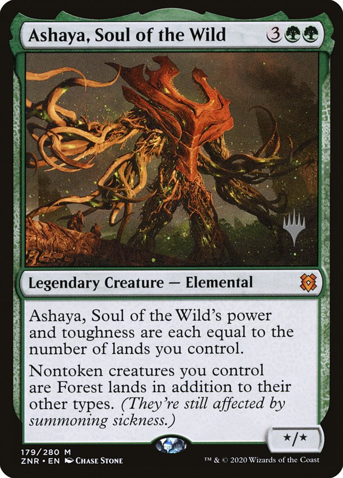 Ashaya, Soul of the Wild (Promo Pack) [Zendikar Rising Promos] | Game Master's Emporium (The New GME)