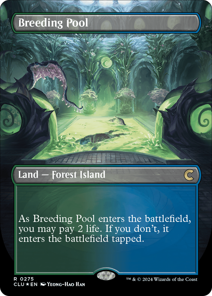 Breeding Pool (Borderless) [Ravnica: Clue Edition] | Game Master's Emporium (The New GME)