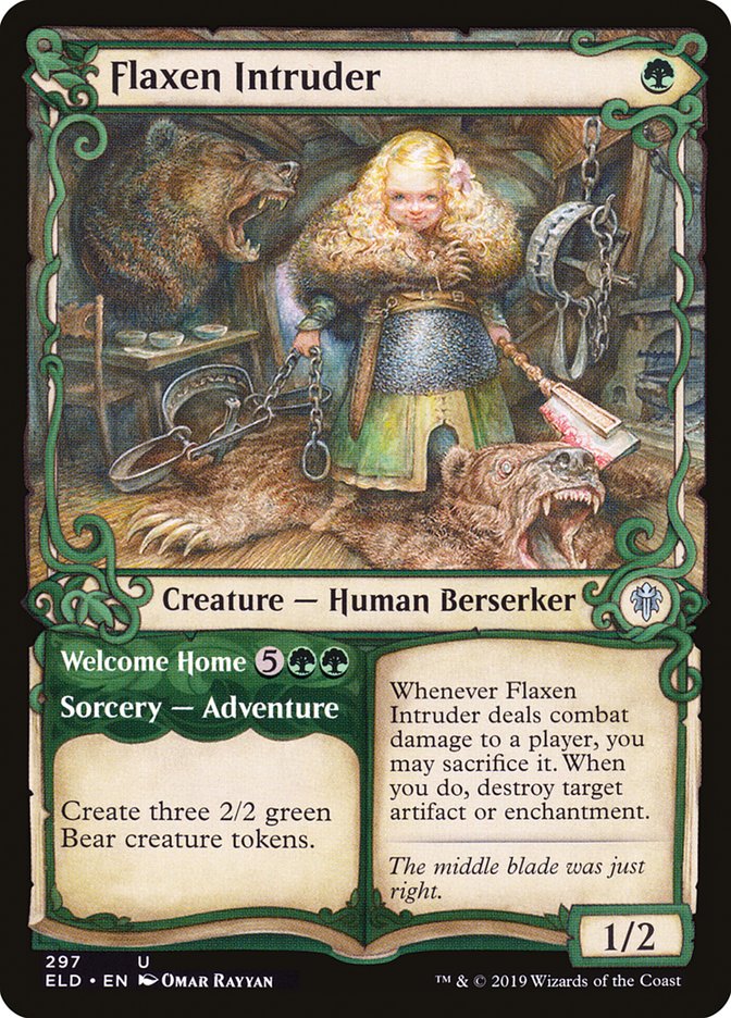 Flaxen Intruder // Welcome Home (Showcase) [Throne of Eldraine] | Game Master's Emporium (The New GME)