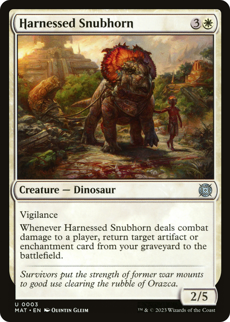 Harnessed Snubhorn [March of the Machine: The Aftermath] | Game Master's Emporium (The New GME)