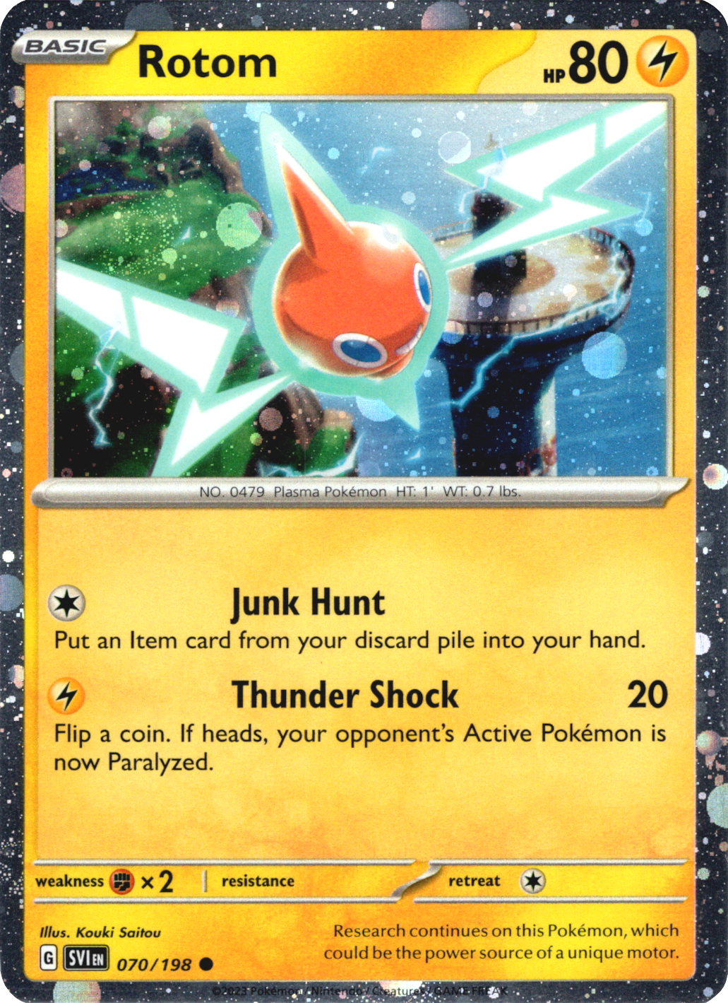 Rotom (070/198) (Theme Deck Exclusive) (Cosmos Holo) [Scarlet & Violet: Black Star Promos] | Game Master's Emporium (The New GME)