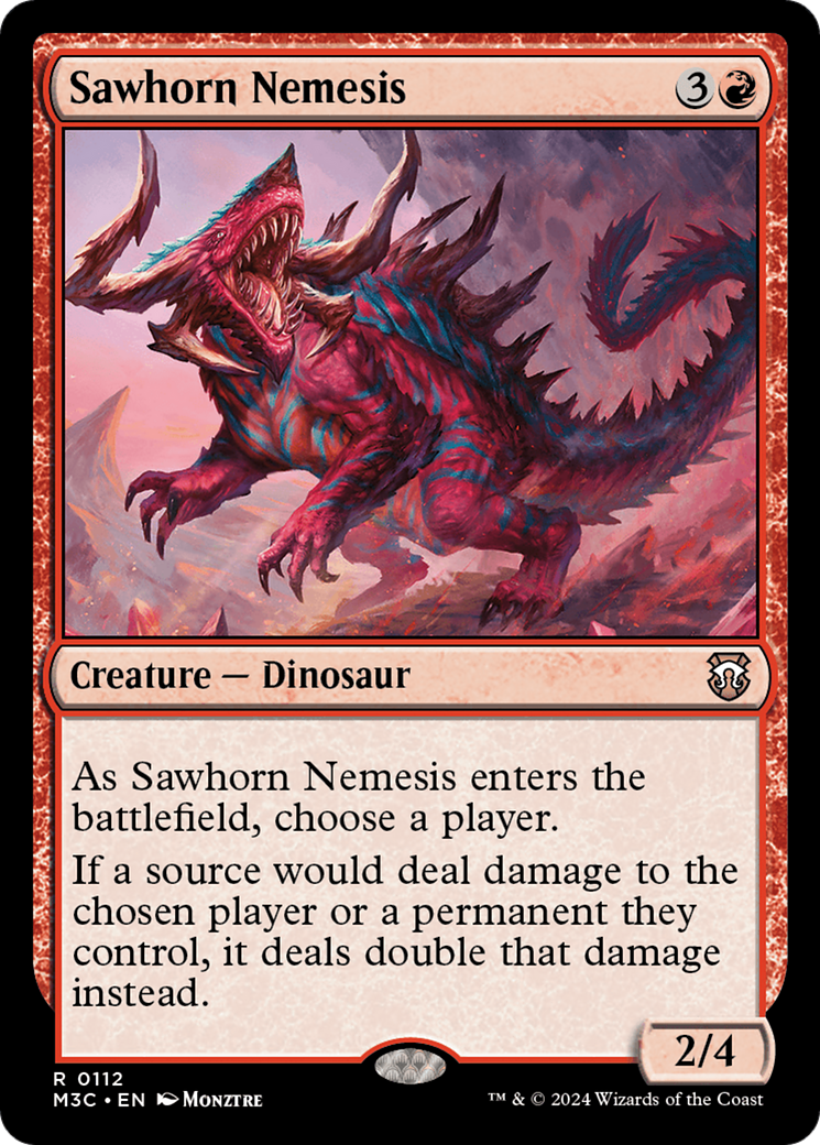 Sawhorn Nemesis [Modern Horizons 3 Commander] | Game Master's Emporium (The New GME)