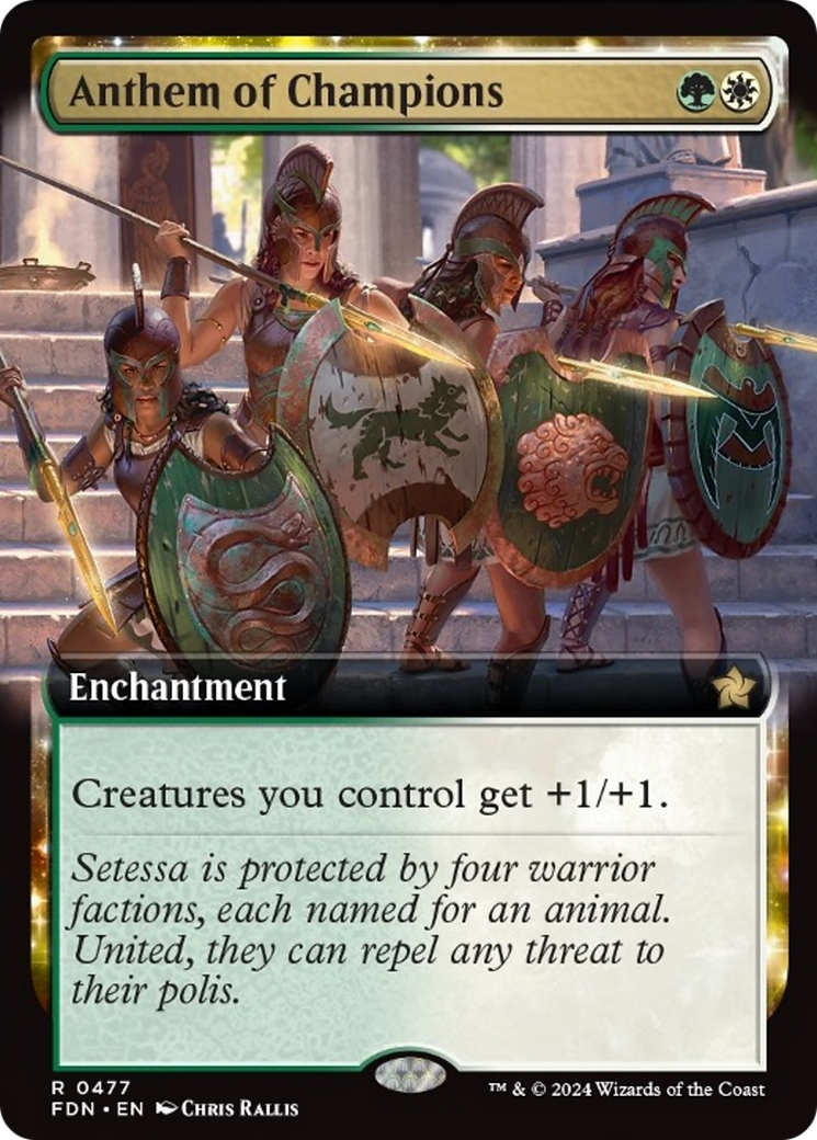 Anthem of Champions (Extended Art) [Foundations] | Game Master's Emporium (The New GME)