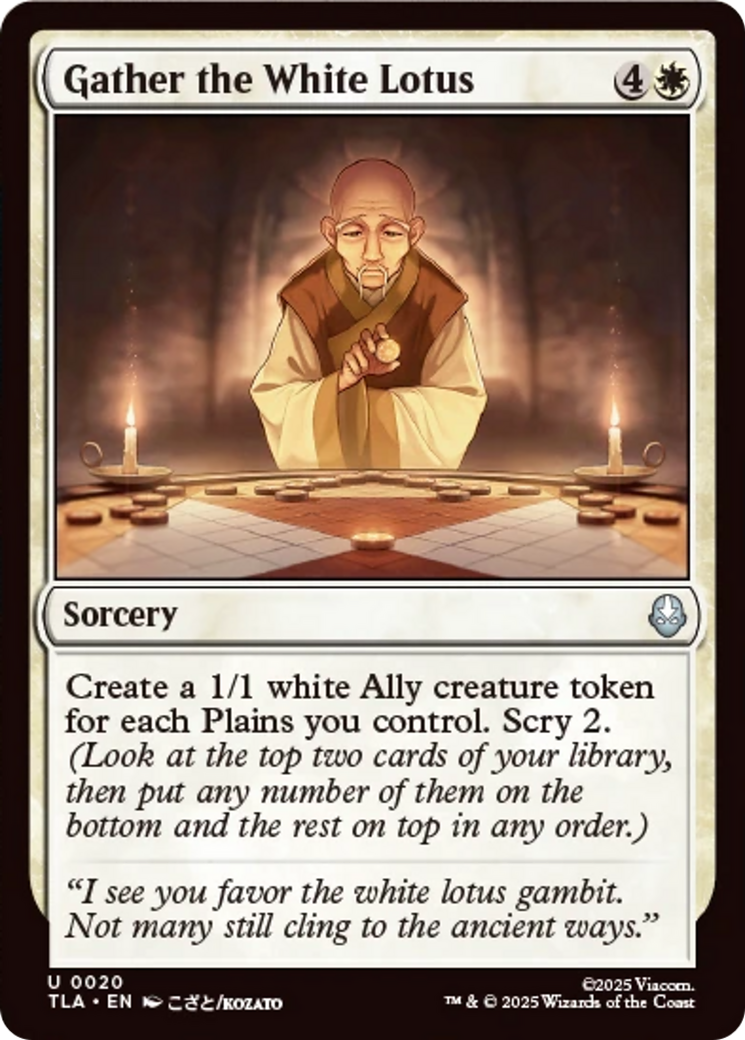 Gather the White Lotus [Avatar: The Last Airbender] | Game Master's Emporium (The New GME)