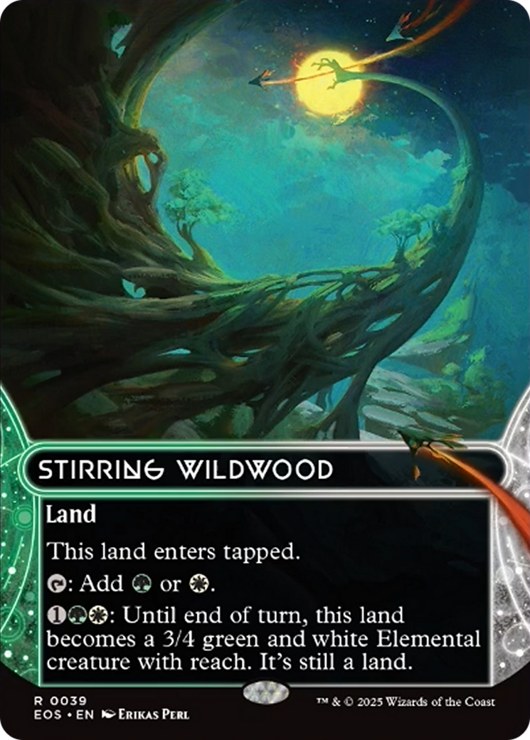 Stirring Wildwood (0039) (Borderless) [Edge of Eternities: Stellar Sights] | Game Master's Emporium (The New GME)
