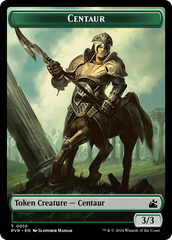Elf Knight // Centaur Double-Sided Token [Ravnica Remastered Tokens] | Game Master's Emporium (The New GME)