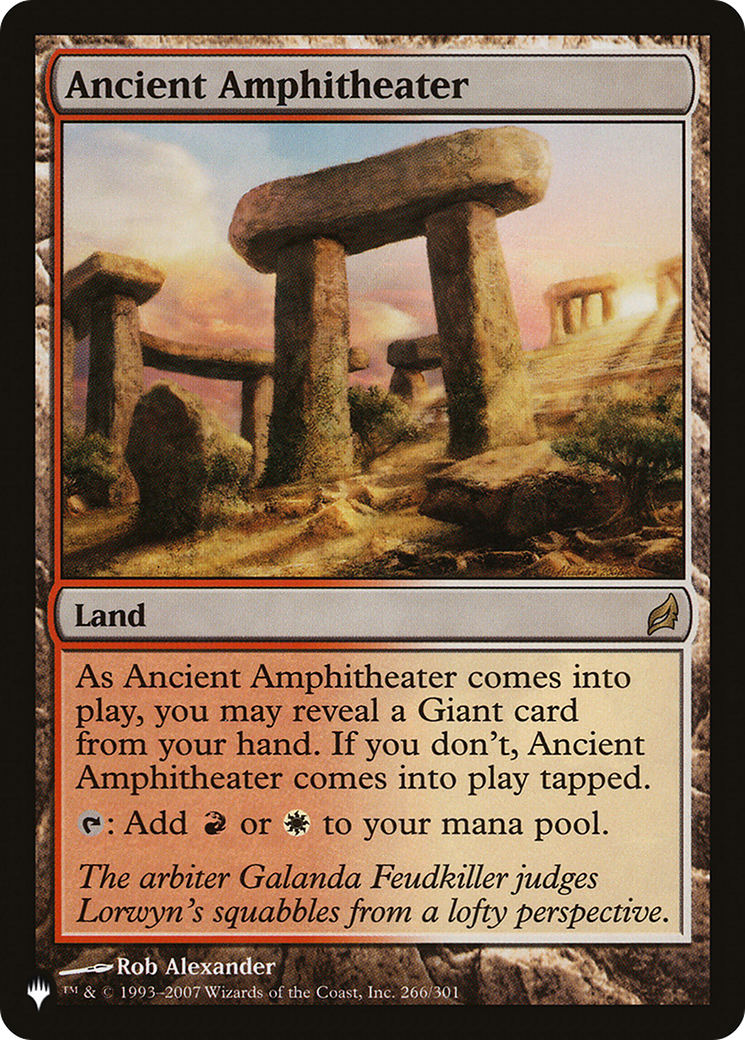 Ancient Amphitheater (LRW) [The List] | Game Master's Emporium (The New GME)