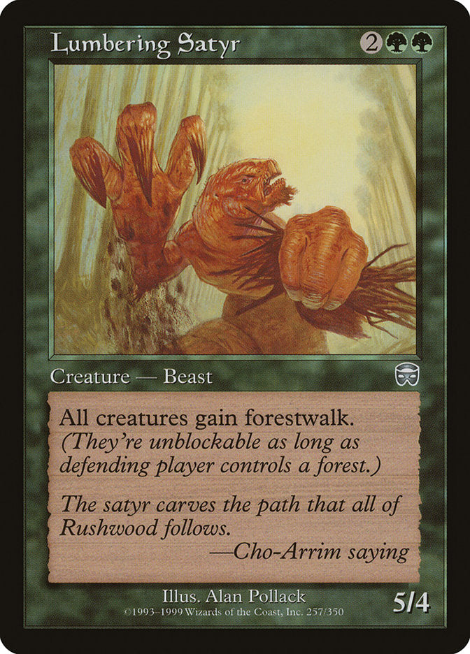 Lumbering Satyr [Mercadian Masques] | Game Master's Emporium (The New GME)