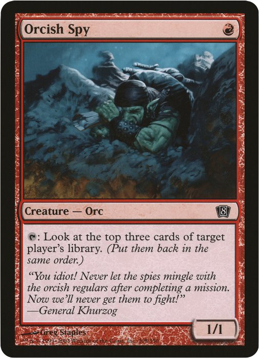Orcish Spy (Oversized) [Eighth Edition Box Topper] | Game Master's Emporium (The New GME)