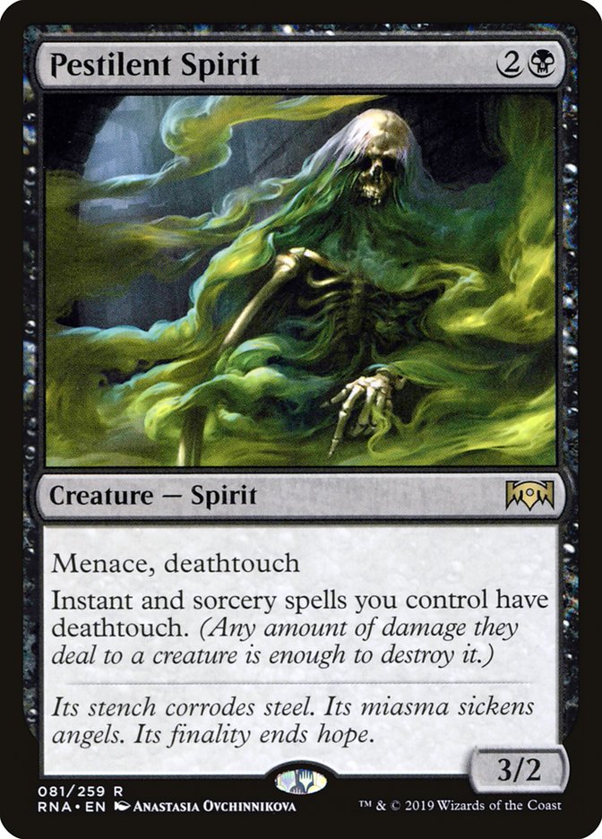 Pestilent Spirit [Ravnica Allegiance] | Game Master's Emporium (The New GME)