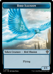 Bird Illusion // Elemental (0014) Double-Sided Token [Outlaws of Thunder Junction Commander Tokens] | Game Master's Emporium (The New GME)