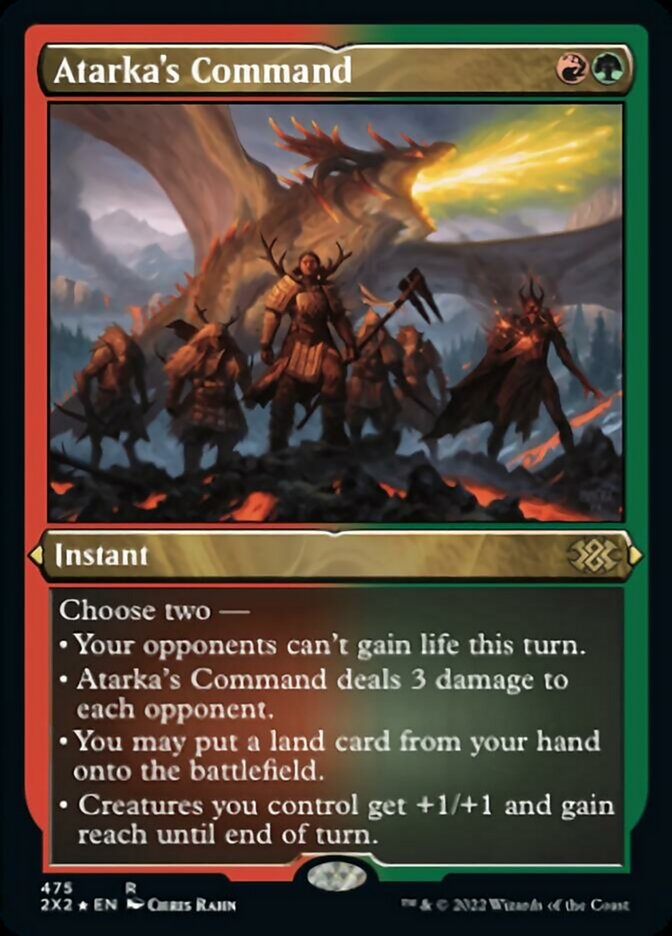 Atarka's Command (Foil Etched) [Double Masters 2022] | Game Master's Emporium (The New GME)