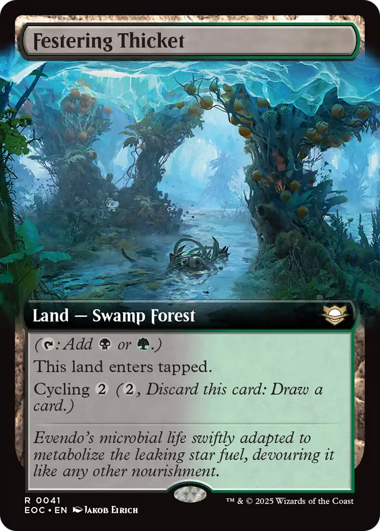 Festering Thicket (Extended Art) [Edge of Eternities Commander] | Game Master's Emporium (The New GME)