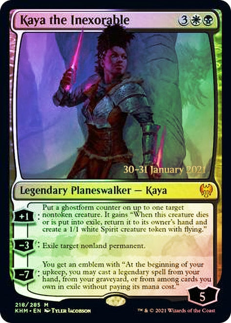 Kaya the Inexorable [Kaldheim Prerelease Promos] | Game Master's Emporium (The New GME)
