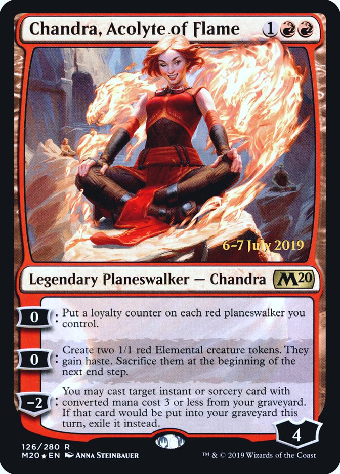 Chandra, Acolyte of Flame [Core Set 2020 Prerelease Promos] | Game Master's Emporium (The New GME)